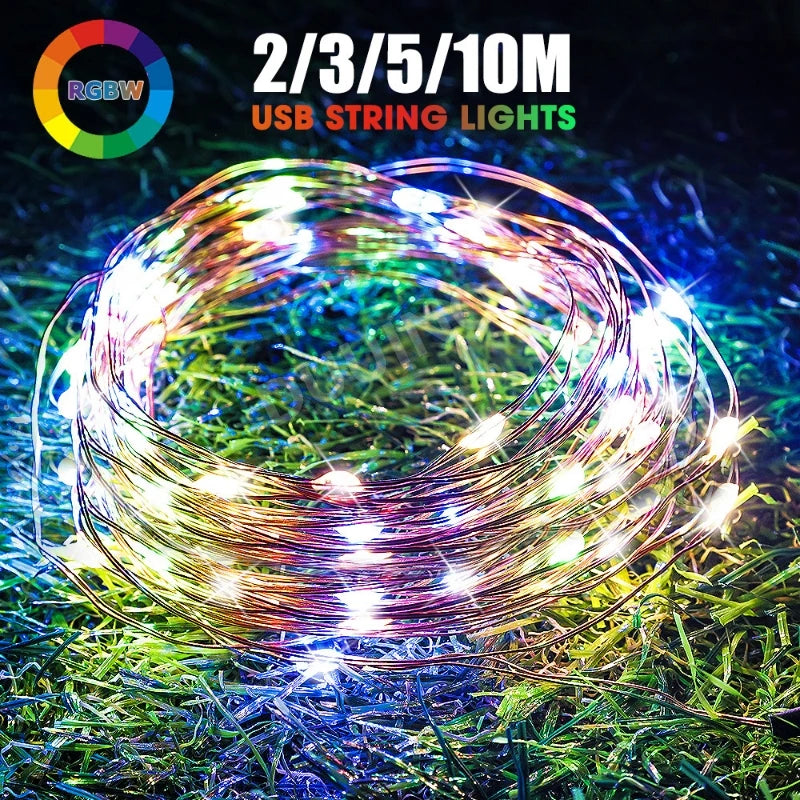 Waterproof battery LED fairy lights for festive decorations