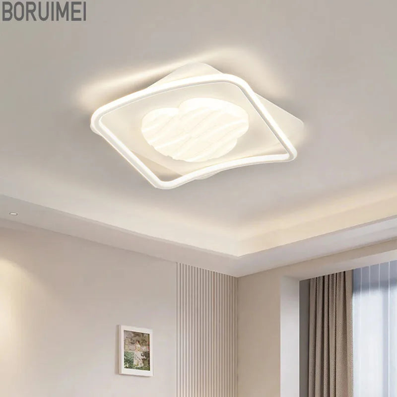 Modern rectangular ceiling light for indoor and outdoor lighting