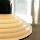 Nordic glass chandelier with vintage LED lighting