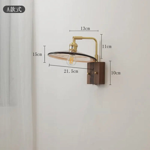 Retro Japanese-style wall light for interior decoration - vue 8 sur 9