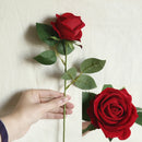 Artificial flannel flower for indoor and wedding decoration