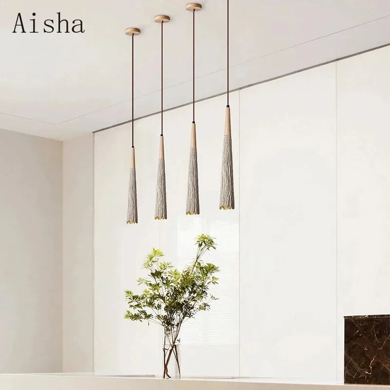 Decorative LED cement pendant light for modern lighting - vue 3 sur 7