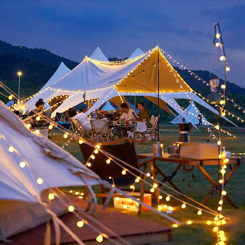 Outdoor LED string lights for festive and garden decoration - vue 4 sur 7