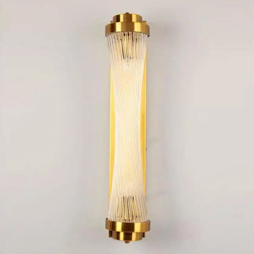 Modern glass wall light with Tiffany crystal and designer lighting - vue 4 sur 8