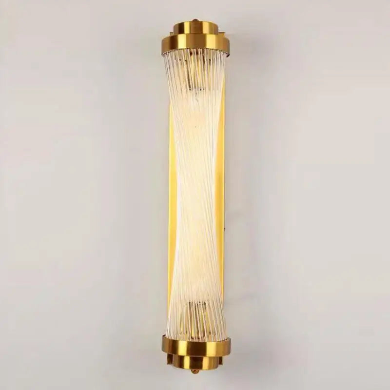 Modern glass wall light with Tiffany crystal and designer lighting - vue 4 sur 8