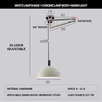 Modern foldable Nordic design telescopic chandelier for contemporary interiors