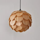 Creative bamboo pine cone chandelier with Nordic LED lighting