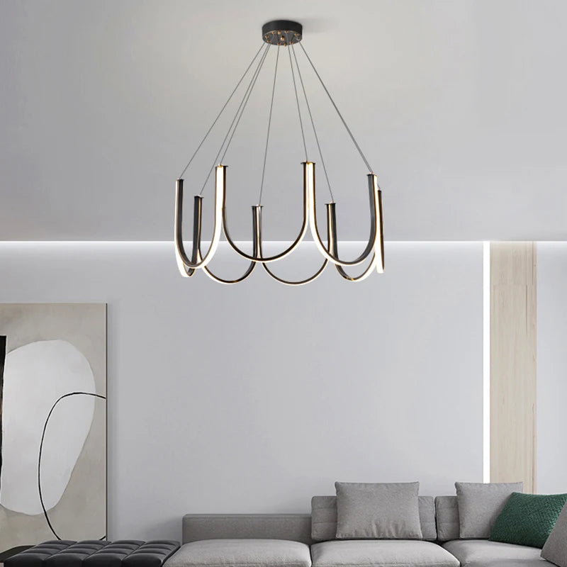 Modern creative decorative LED chandelier for various uses