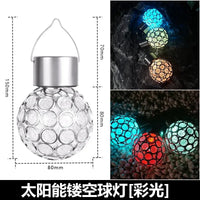 Solar garden lamp with flickering flame waterproof outdoor lantern