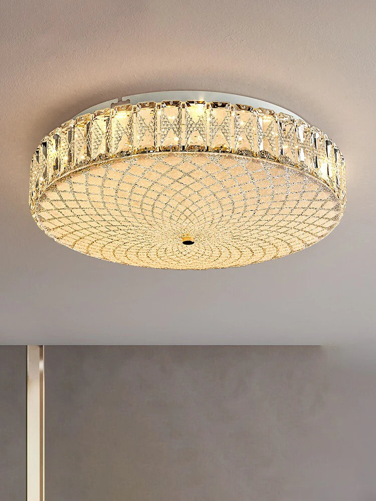 Luxury crystal LED ceiling light modern design high quality lampara