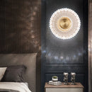 Copper and acrylic LED wall light nordic interior decoration