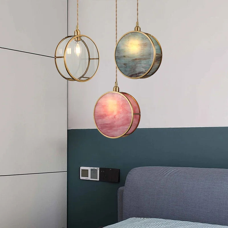 Creative glass pendant light nordic style for interior decoration