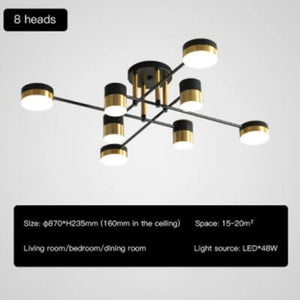 lustre à led design nordique moderne pour intérieur