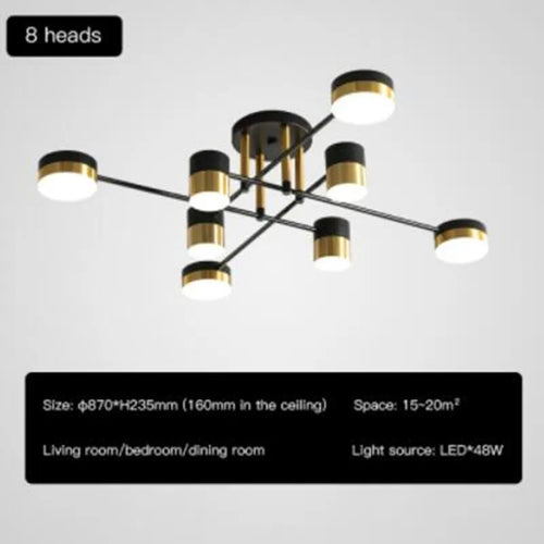 Modern nordic LED chandelier for interior