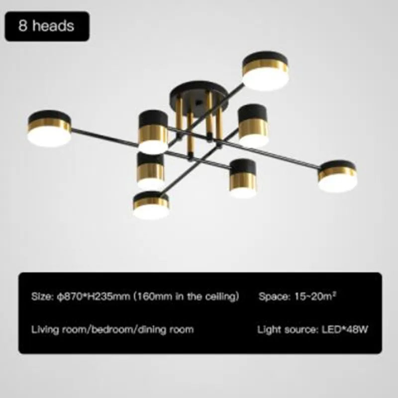 Modern nordic LED chandelier for interior
