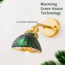 Nordic brass and glass wall light for decorative interiors