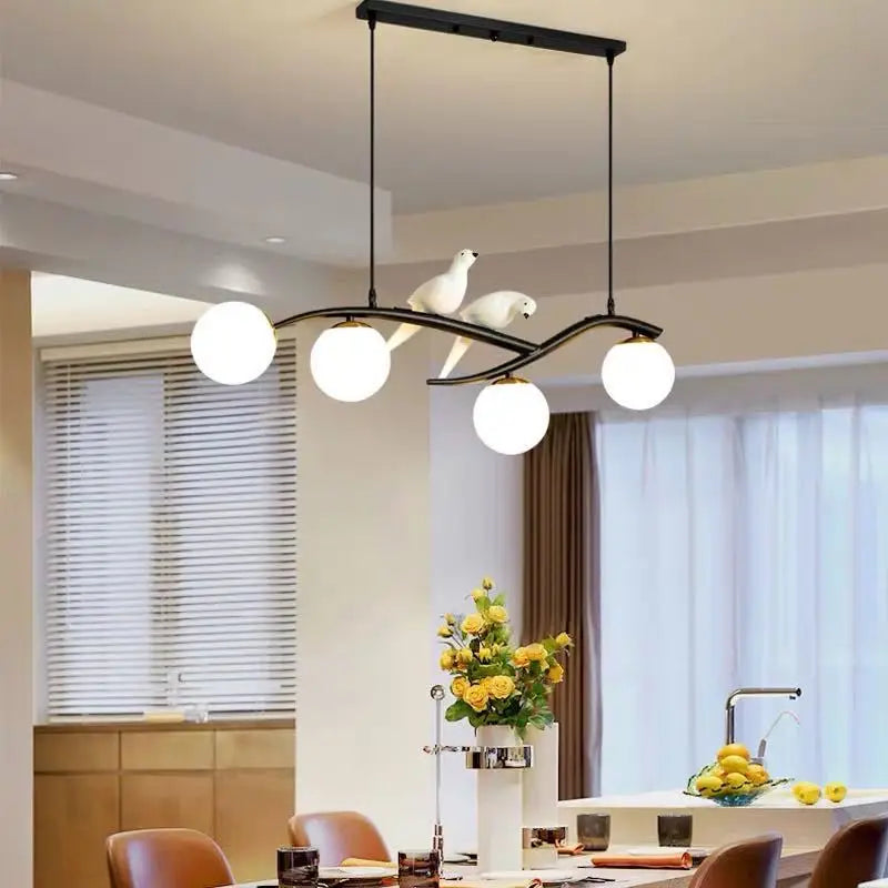 Designer bird-shaped chandelier for modern interiors