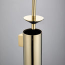 Wall-mounted stainless steel toilet brush holder for bathroom