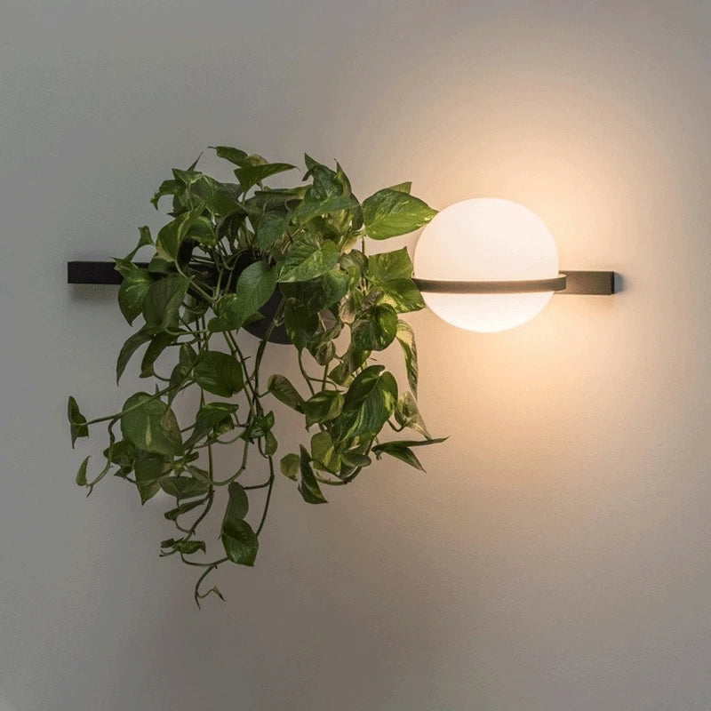 Modern art deco wall light in acrylic with 3 adjustable brightness levels