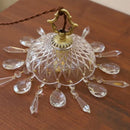 Nordic retro brass crystal and glass pendant chandelier
