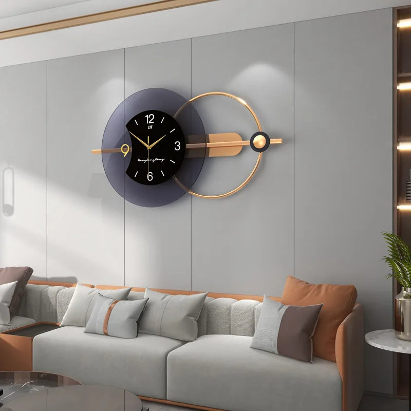 3d wall clock modern design silent nordic art decoration