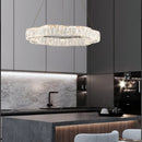 Modern crystal chandelier with elegant LED design