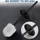 Durable stainless steel wall-mounted toilet brush holder