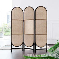 elegant rattan room divider for modern interior decoration