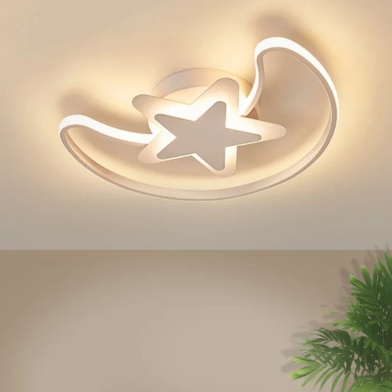 Modern LED chandelier with star pattern for indoor use