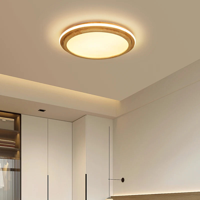 Japanese style LED ceiling light for hallway and entrance - vue 5 sur 14