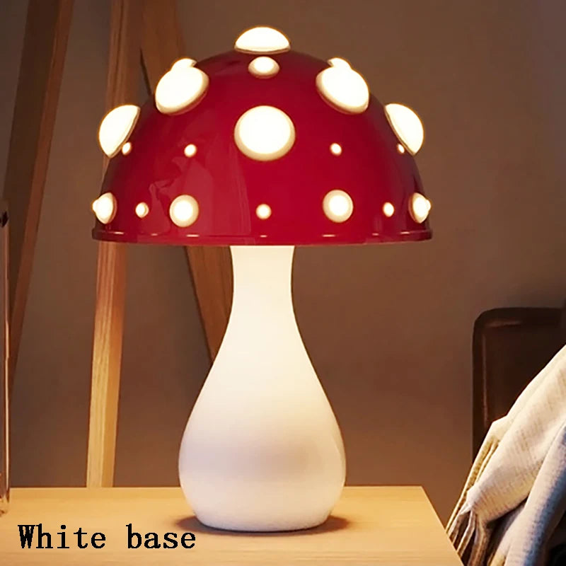 Amanita mushroom lamp tricolour LED USB/AC