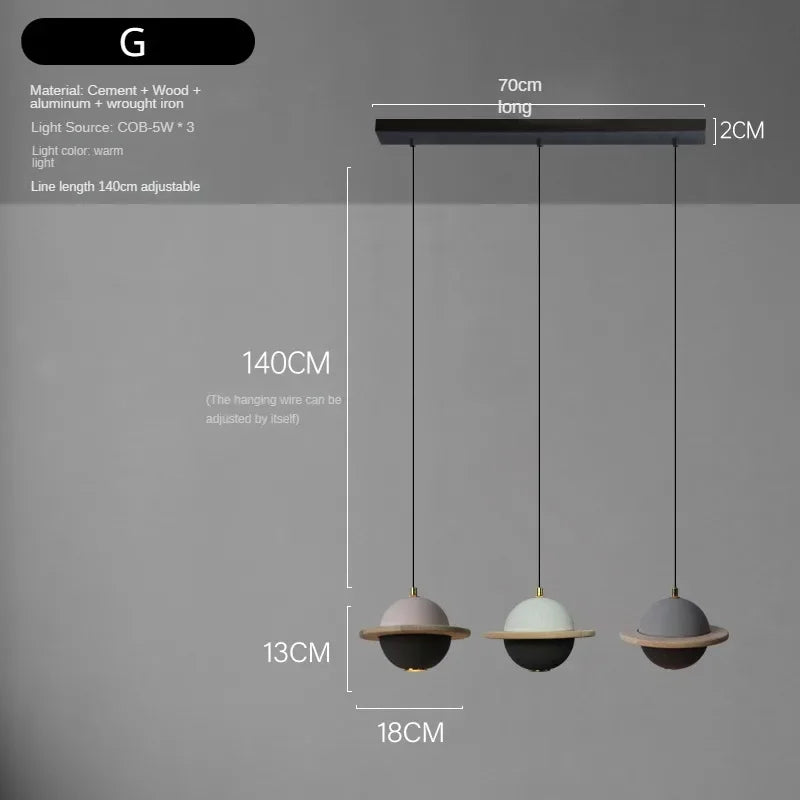 Modern LED chandelier with creative design for children - vue 14 sur 15