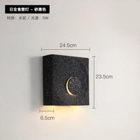 Industrial cement wall light for creative lighting