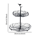 Three-tier wire fruit basket