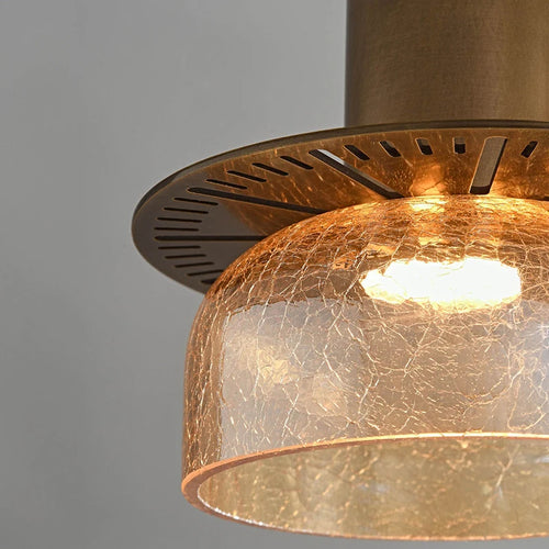 Adjustable creative glass pendant light for indoor lighting - vue 7 sur 12