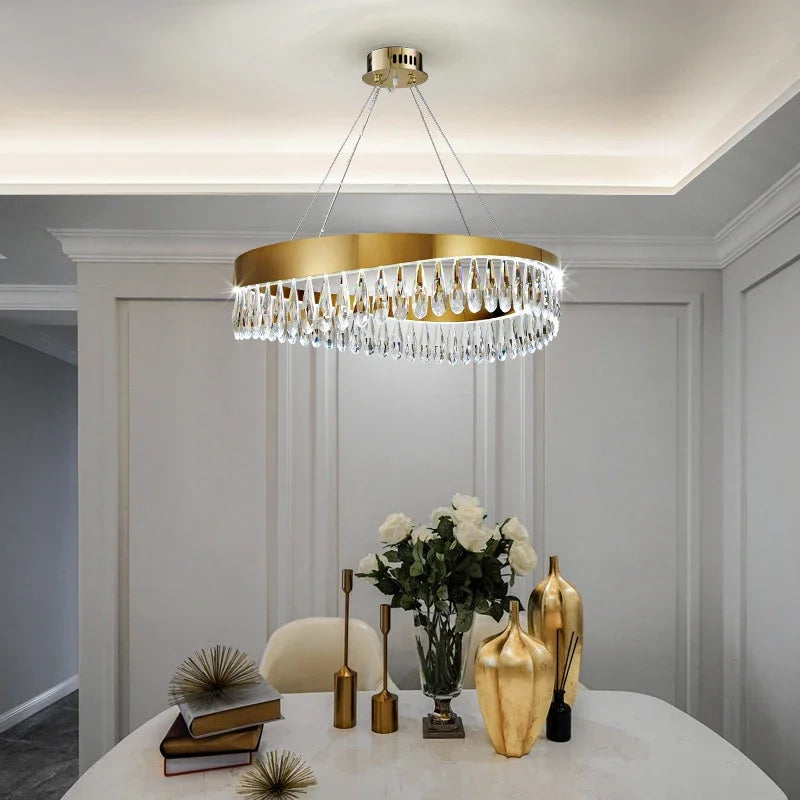 Luxury crystal chandelier for indoor decorative lighting