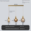 Vintage pendant light with switch and crystal glass shade
