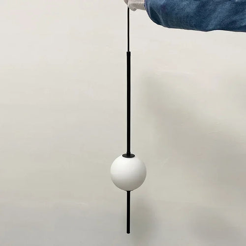 Nordic simple glass ball pendant light for dining room, bedroom, hanging lamp, restaurant and bar chandelier lighting - vue 4 sur 10