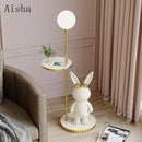 Nordic rabbit floor lamp for children's room