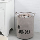 foldable waterproof linen and cotton laundry basket large capacity
