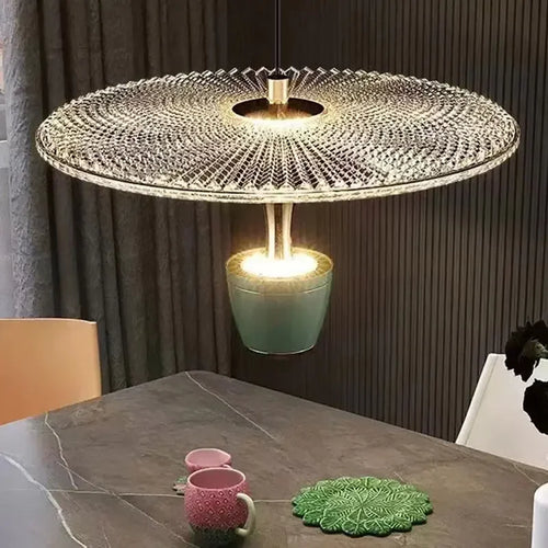 Adjustable designer pendant light for interior decor - vue 3 sur 8