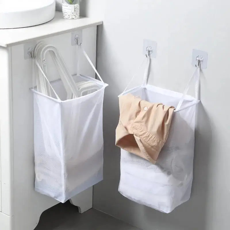 hanging mesh bag for storing dirty clothes