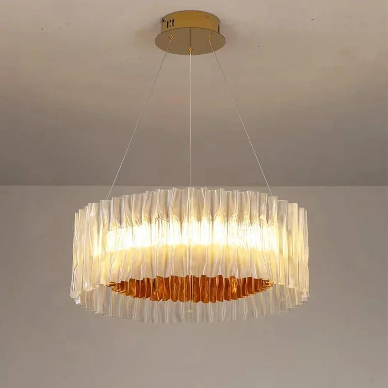 Modern designer pendant chandelier for elegant contemporary interiors