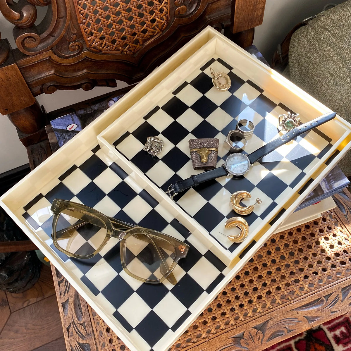 Decorative storage tray for jewellery and accessories - vue 3 sur 8