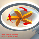 Cartoon airplane LED chandelier with remote control for children