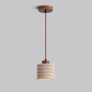 Wabi-sabi stone pendant light for designer interior decor