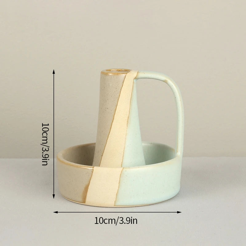 Nordic ceramic candle holder for decoration and weddings - vue 11 sur 15