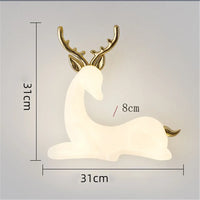 Decorative nordic metal wall light for baby's room