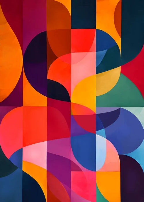 Abstract painting for artistic and aesthetic wall decoration