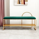 trendy shoe bench with cushion and two-tier shelf